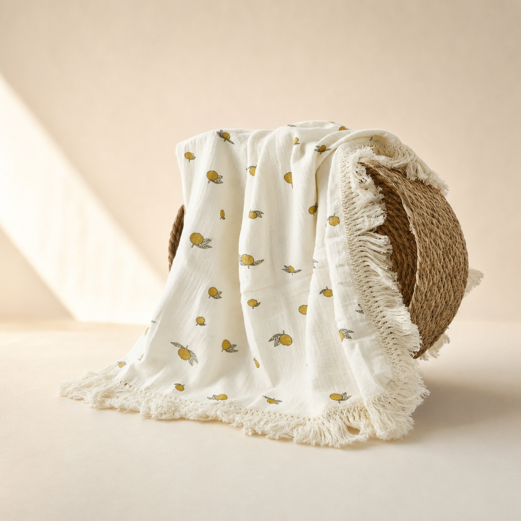 The Muslin Cover — Lemon print