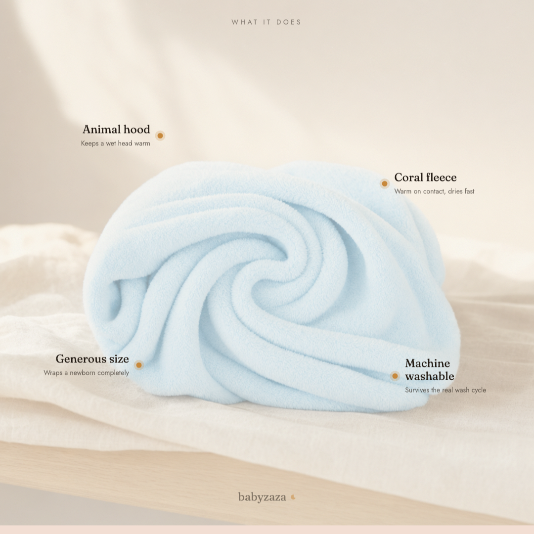 The Animal Hooded Towel — how it works